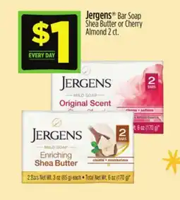 Dollar General Jergens Bar Soap Shea Butter or Cherry Almond offer