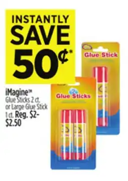 Dollar General iMagine Glue Sticks 2 ct. or Large Glue Stick 1 ct offer