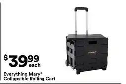 Michaels Everything Mary Collapsible Rolling Cart offer