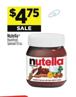 Dollar General Nutella Hazelnut Spread offer