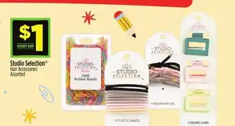 Dollar General Studio Selection Hair Accessories offer