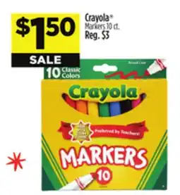 Dollar General Crayola Markers offer
