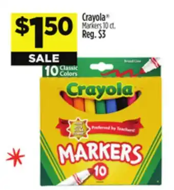 Dollar General Crayola Markers offer