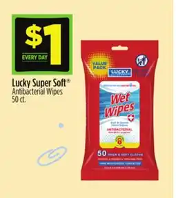 Dollar General Lucky Super Soft Antibacterial Wipes offer