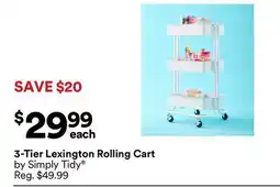 Michaels 3-Tier Lexington Rolling Cart offer