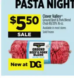 Dollar General Clover Valley Ground Beef & Pork Blend offer