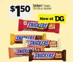 Dollar General Snickers Singles offer