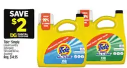 Dollar General Tide Simply Liquid Laundry Detergent offer
