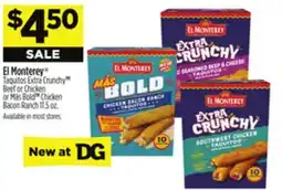 Dollar General El Monterey Taquitos Extra Crunchy offer