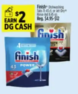 Dollar General Finish Dishwashing Tabs 43-60 ct., or Jet-Dry Rinse Aid 8-45 oz offer