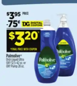 Dollar General Palmolive Dish Liquid Ultra OXY 32.5-42 oz. or OXY Pump 28 oz offer
