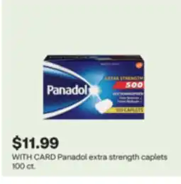 CVS Panadol extra strength caplets 100 ct offer