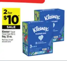 Dollar General Kleenex Facial Tissue offer