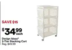 Michaels Design Ideas 3-Tier Stacking Cart offer