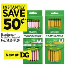 Dollar General Ticonderoga Pencils offer
