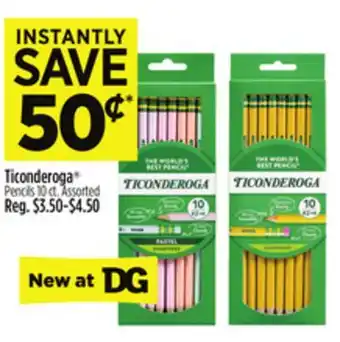 Dollar General Ticonderoga Pencils offer