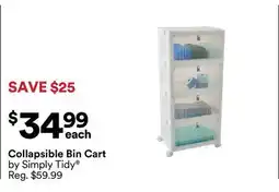 Michaels Collapsible Bin Cart offer