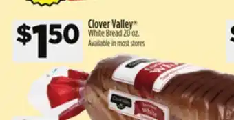 Dollar General Clover Valley White Bread offer