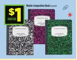 Dollar General Marble Composition Book offer