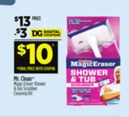 Dollar General Mr. Clean Magic Eraser Shower & Tub Scrubber Cleaning Kit offer