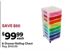 Michaels 8-Drawer Rolling Chest offer