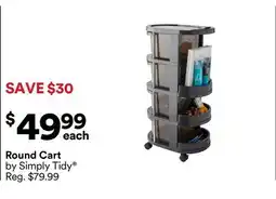 Michaels Round Cart by Simply Tidy offer