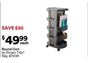 Michaels Round Cart by Simply Tidy offer