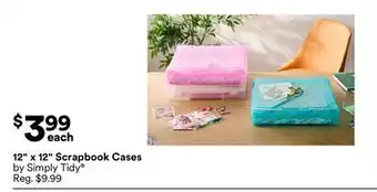 Michaels 12 x 12 Scrapbook Cases offer