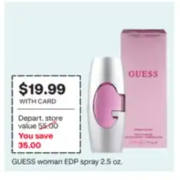 CVS GUESS woman EDP spray 2.5 oz offer