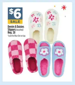 Dollar General Denim & Daisies Slippers offer