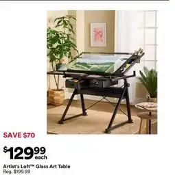 Michaels Artist's Loft Glass Art Table offer