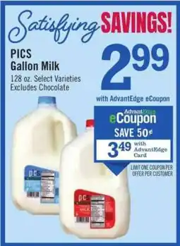 Price Chopper PICS Gallon Milk offer