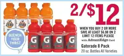 Price Chopper Gatorade 8-Pack offer
