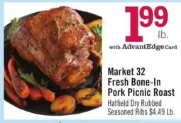Price Chopper Market 32 Fresh Bone-In Pork Picnic Roast offer