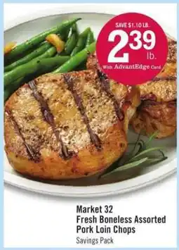 Price Chopper Market 32 Fresh Boneless Assorted Pork Loin Chops offer