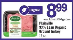 Price Chopper Plainville 93% Lean Organic Ground Turkey offer