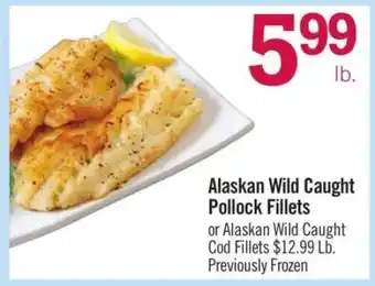 Price Chopper Alaskan Wild Caught Pollock Fillets offer