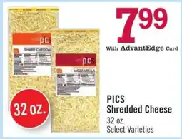 Price Chopper PICS Shredded Cheese offer