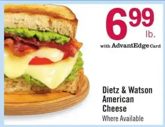 Price Chopper Dietz & Watson American Cheese offer
