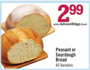 Price Chopper Peasant or Sourdough Bread offer