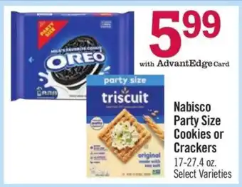 Price Chopper Nabisco Party Size Cookies or Crackers offer