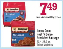 Price Chopper Jimmy Dean Heat'n Serve Breakfast Sausage offer