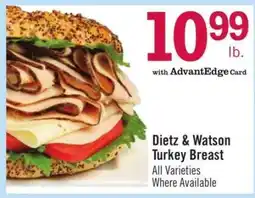 Price Chopper Dietz & Watson Turkey Breast offer