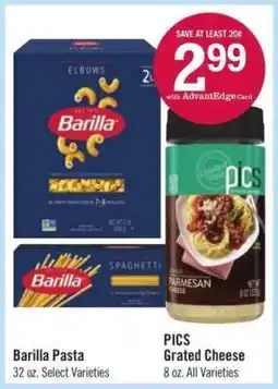 Price Chopper PICS Grated Cheese offer