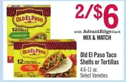 Price Chopper Old El Paso Taco Shells or Tortillas offer