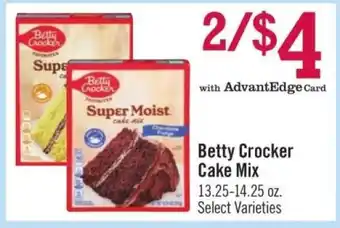 Price Chopper Betty Crocker Cake Mix offer
