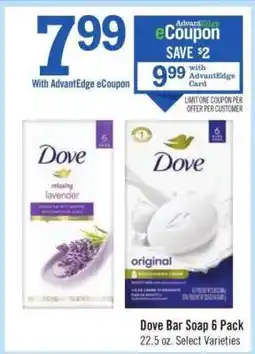 Price Chopper Dove Bar Soap 6 Pack offer