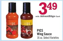 Price Chopper PICS Wing Sauce offer