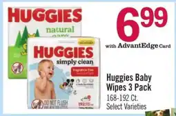 Price Chopper Huggies Baby Wipes 3 Pack offer