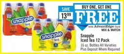 Price Chopper Snapple Iced Tea 12-Pack offer
